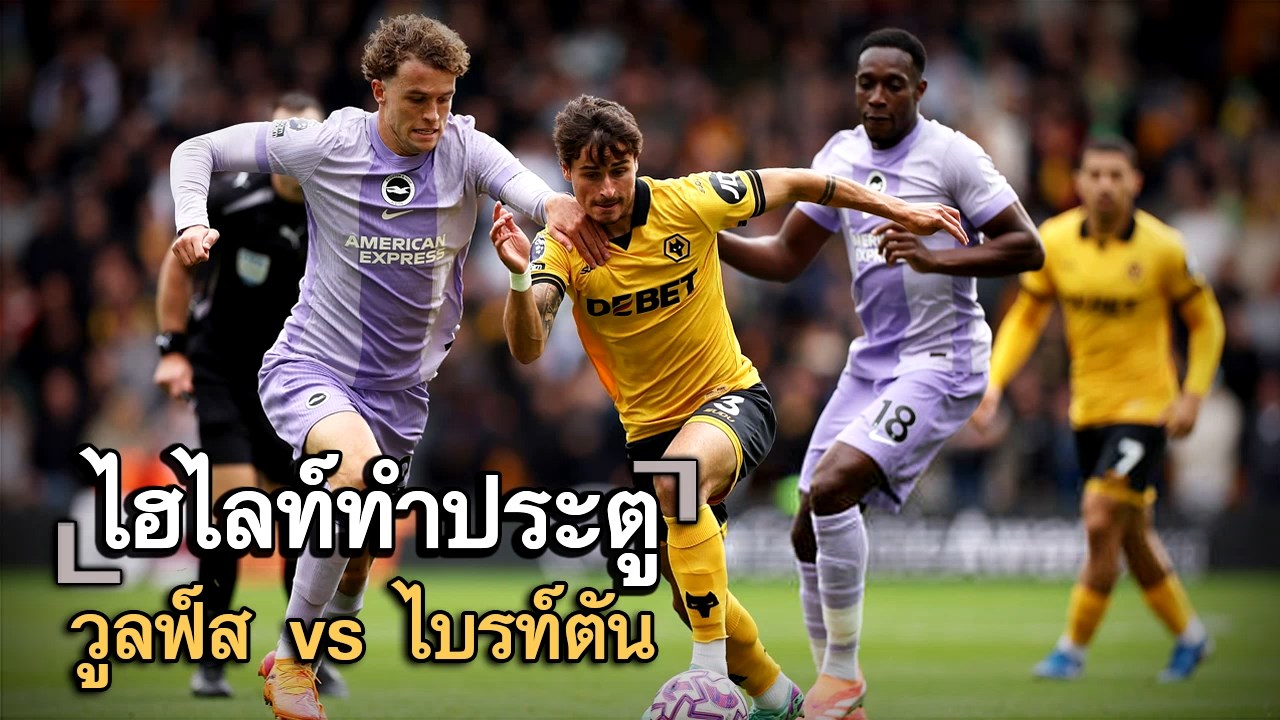 ไฮไลท์ประตู วูลฟ์ส vs ไบรท์ตัน