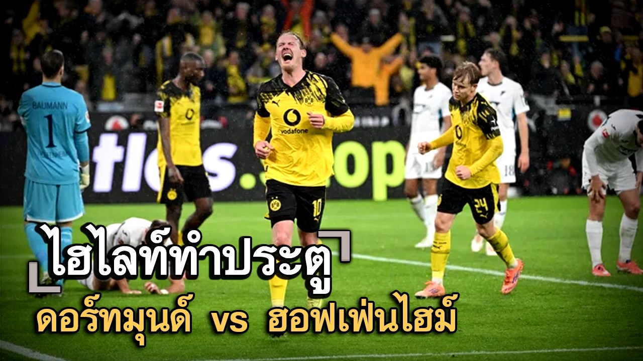 ไฮไลท์ประตู ดอร์ทมุนด์ vs ฮอฟเฟ่นไฮม์