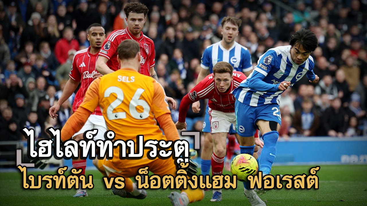 ไฮไลท์ประตู ไบรท์ตัน vs น็อตติ้งแฮม ฟอเรสต์
